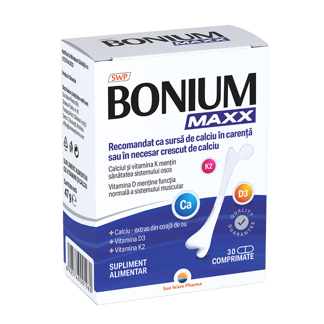 Bonium Maxx, 30 comprimate, Sun Wave Pharma