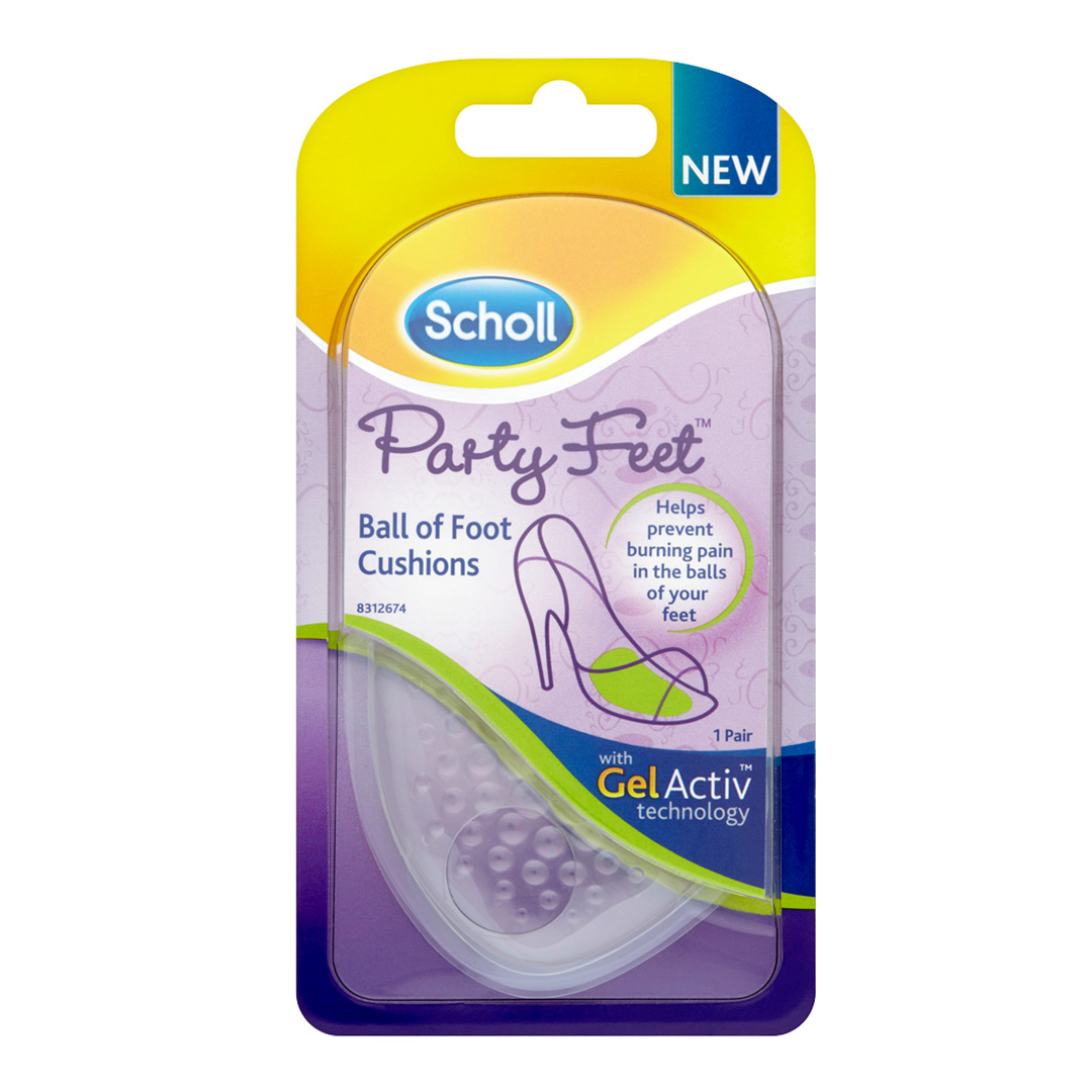Branturi tip pernite din gel pentru talpi Party Feet, 1 pereche, Scholl