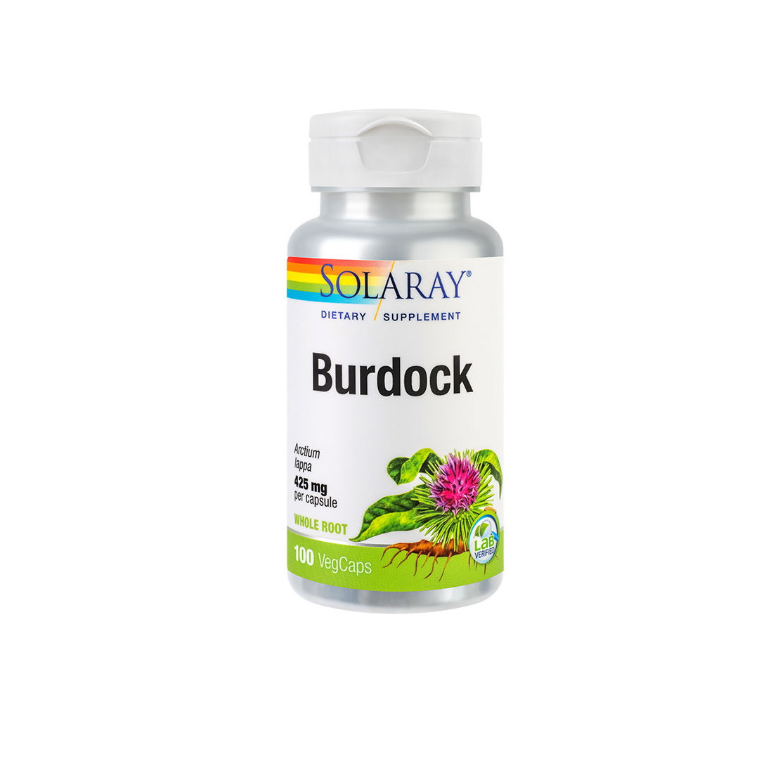 Burdock (Brusture) 425 mg Solaray, 100 capsule, Secom