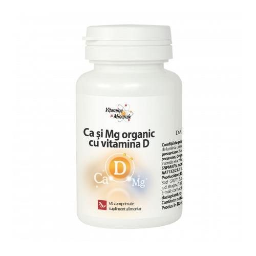 CALCIU Mg ORGANIC+ Vit.D3 60cpr. - DACIA PLANT