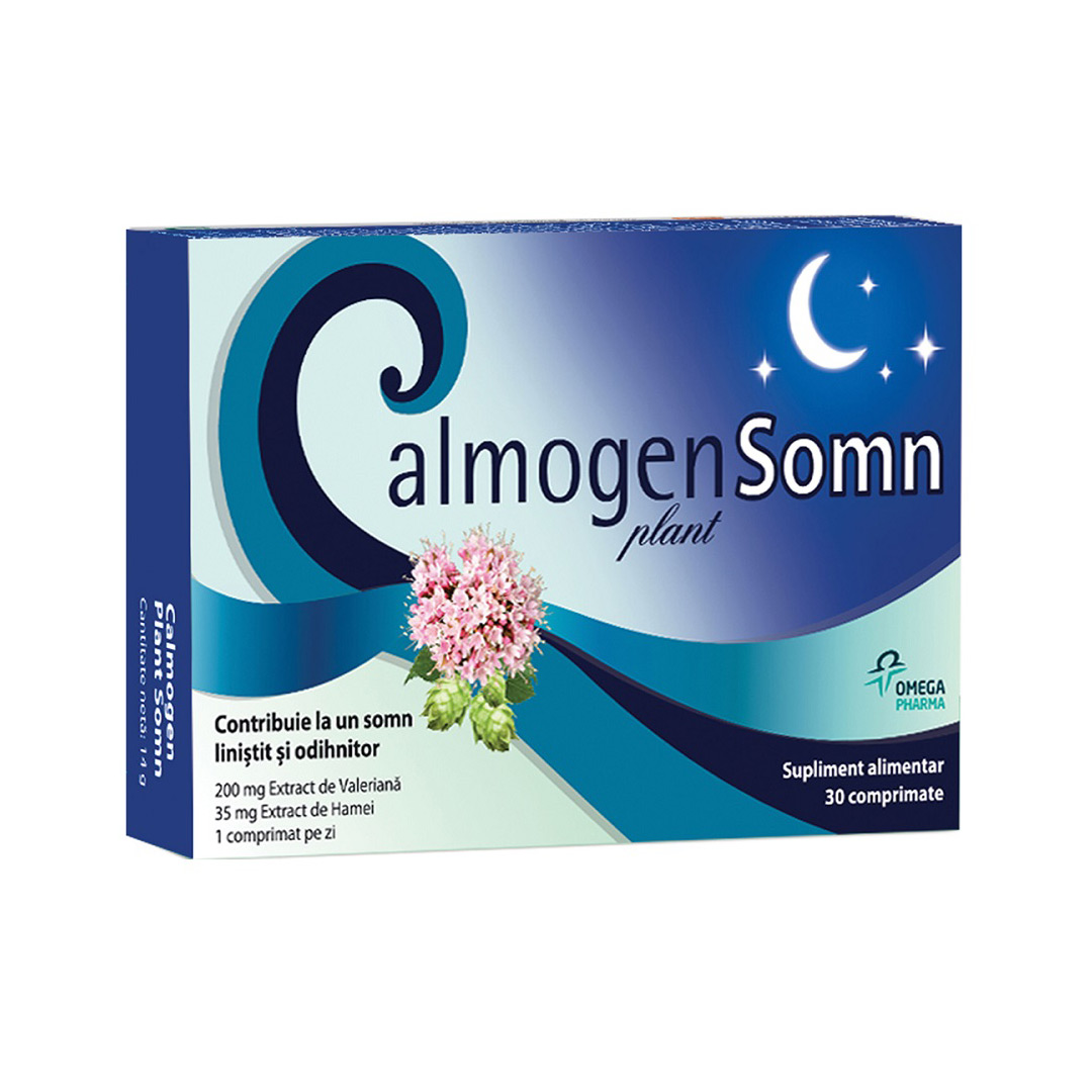 Calmogen Plant Somn, 30 comprimate, Omega Pharma