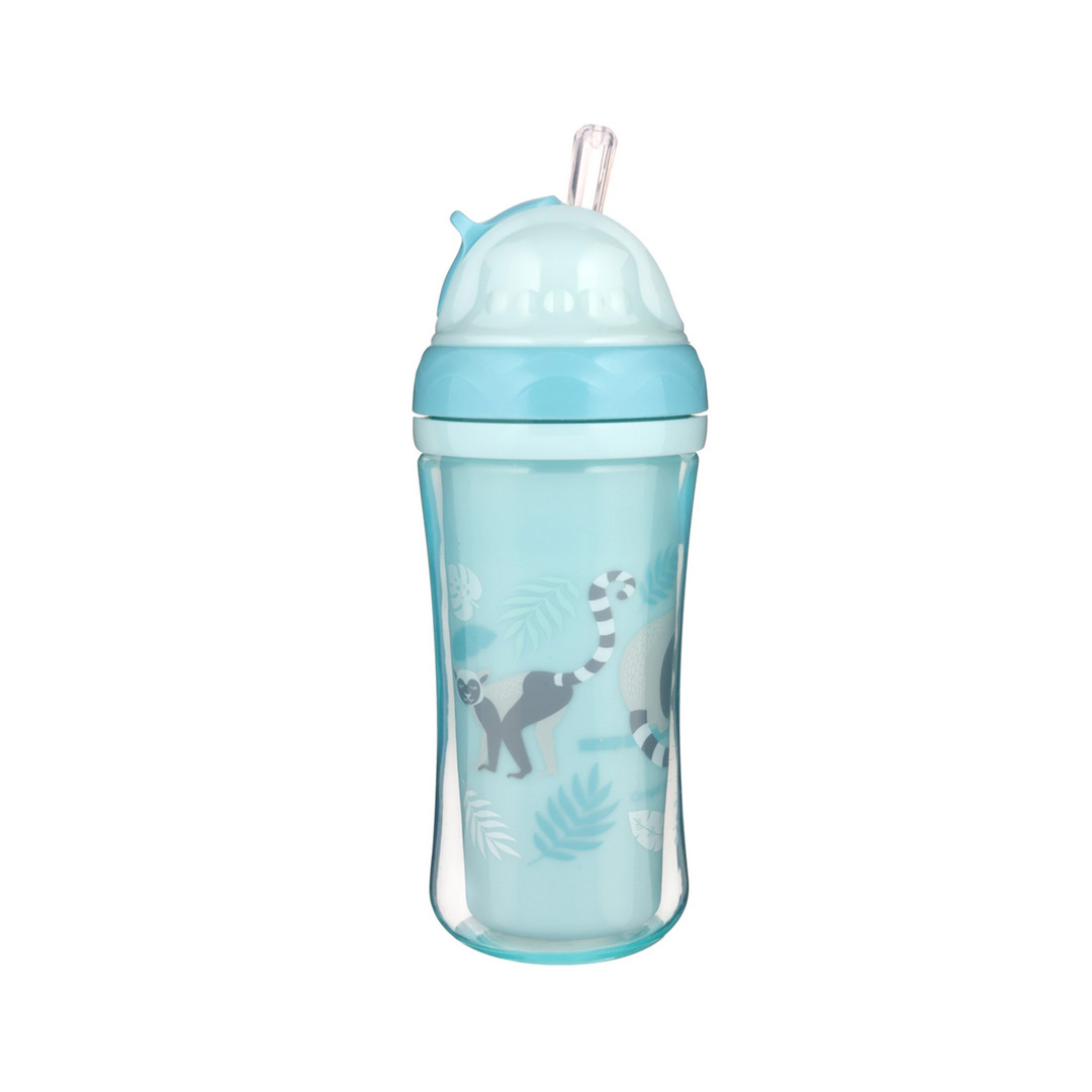 Cana sport cu pai retractabil „Lemur“ 74/051, turcoaz, fara BPA, 260 ml, Canpol
