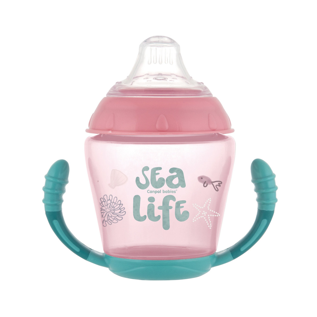 Canita anti-varsare „Sea Life“ 56/501, 230 ml, roz, Canpol