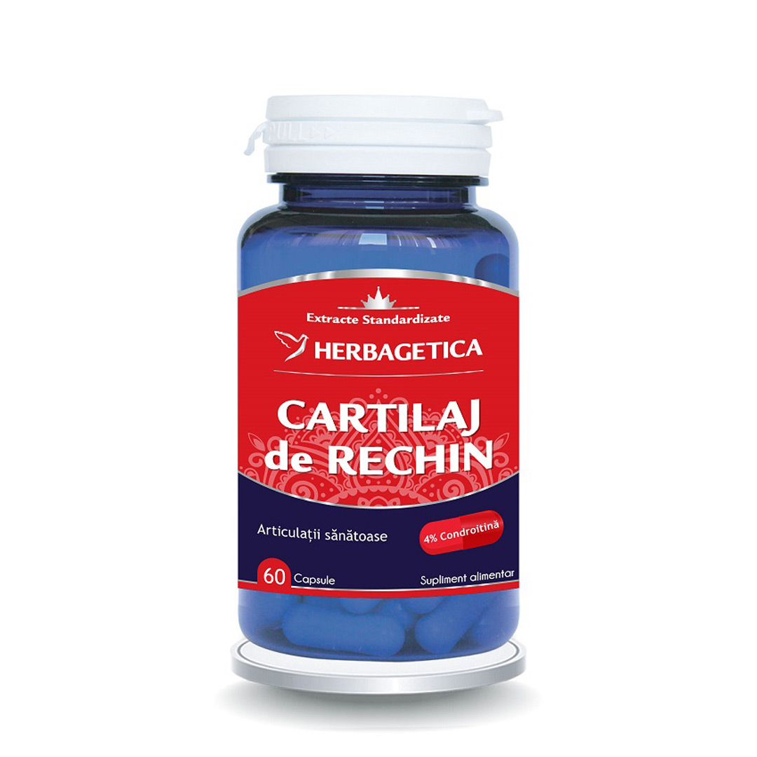Cartilaj de Rechin, 60 capsule, Herbagetica