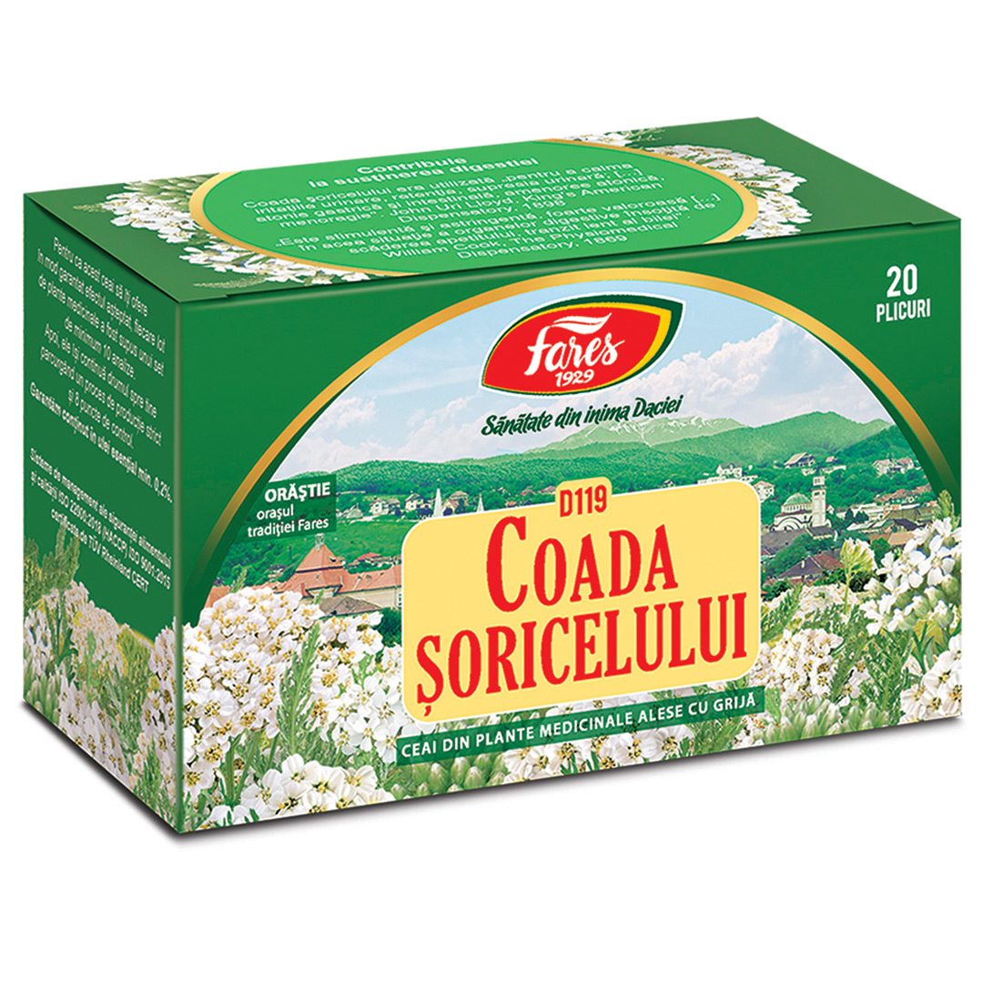 Ceai Coada Soricelului D 119, 20 plicuri, Fares
