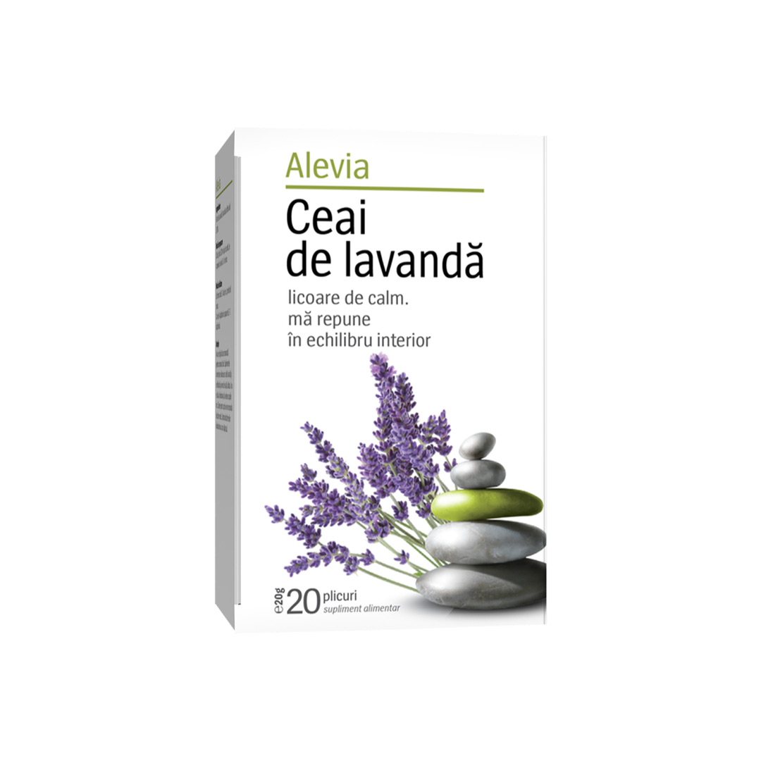 Ceai de lavanda, 20 plicuri, Alevia