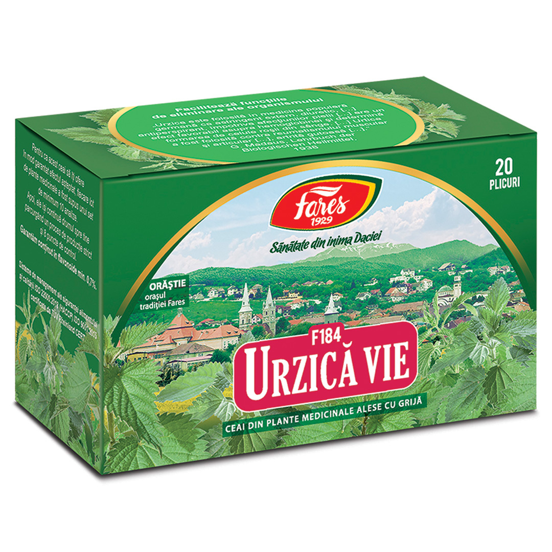 Ceai de Urzica vie F 184, 20 plicuri, Fares