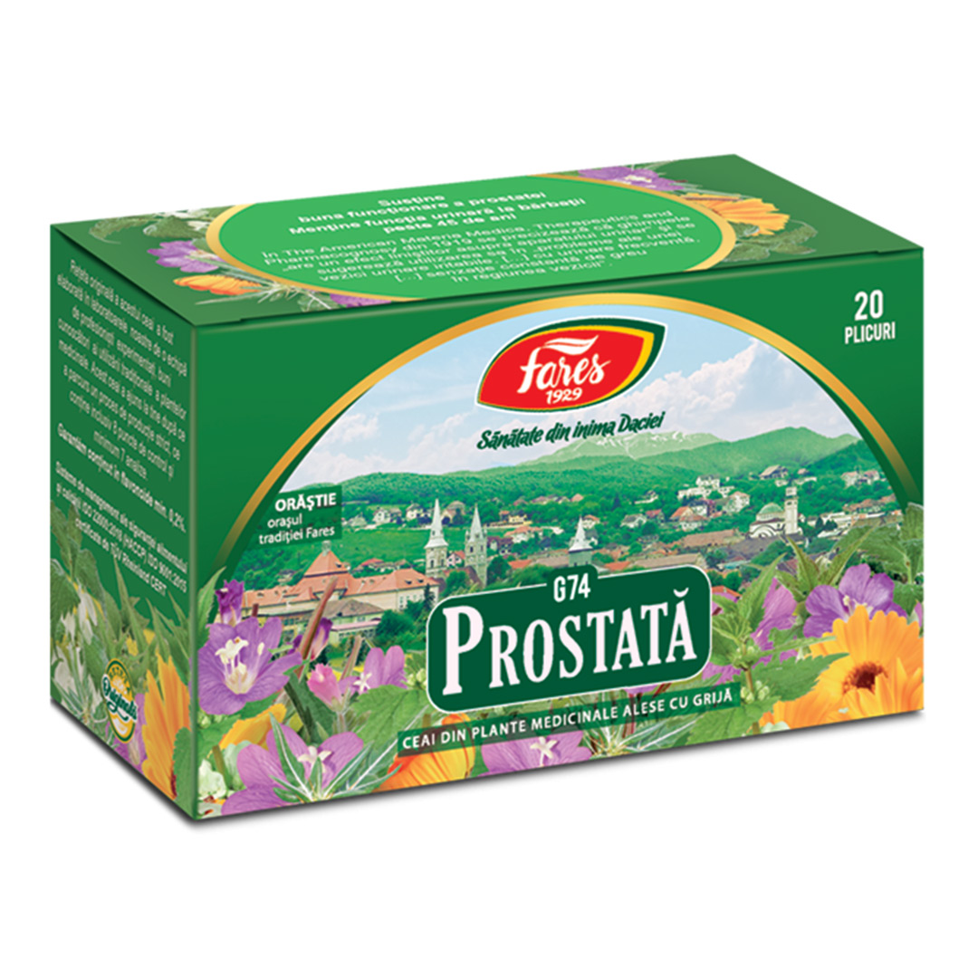 Ceai prostata, G74, 20 plicuri, Fares