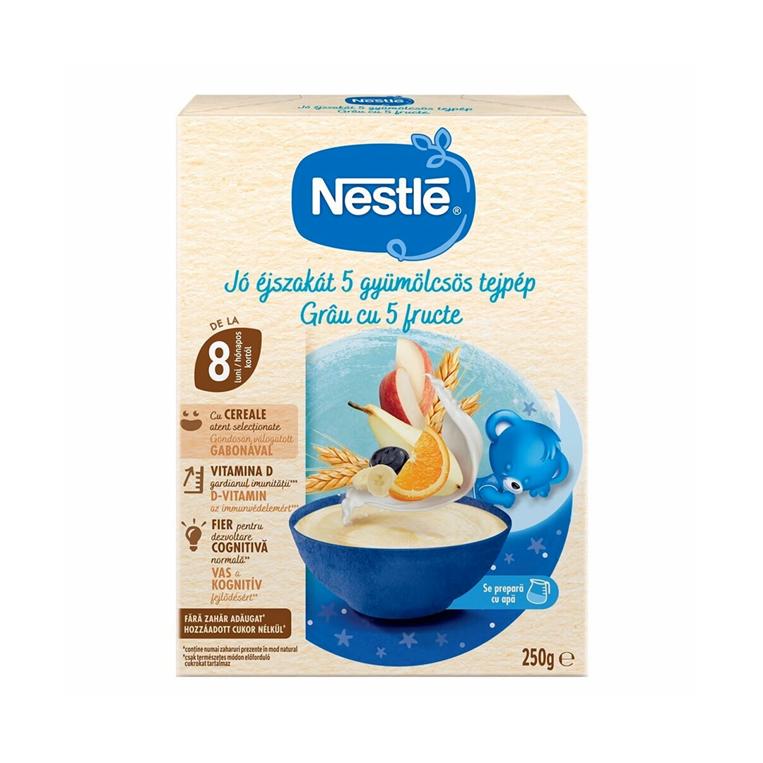 Cereale Nestle Somn Usor Grau 5 Fructe, 250g, de la 8 luni