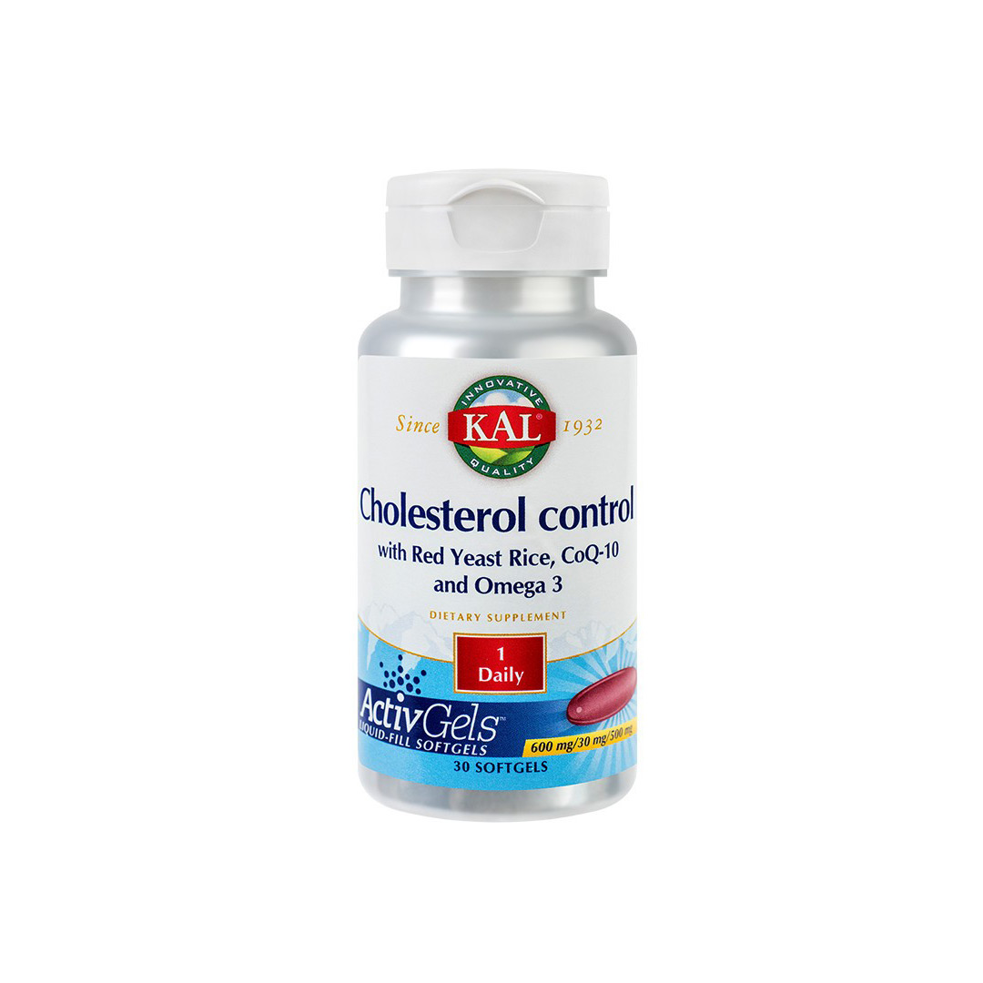 Kal Cholesterol Control Red Yeast Rice COQ10 Omega 3, 30 capsule, Secom