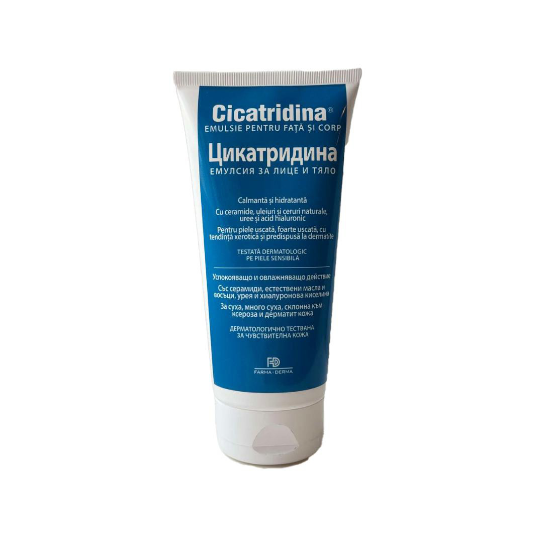 Cicatridina emulsie pentru fata si corp, 180 ml, Farma-Derma Italia