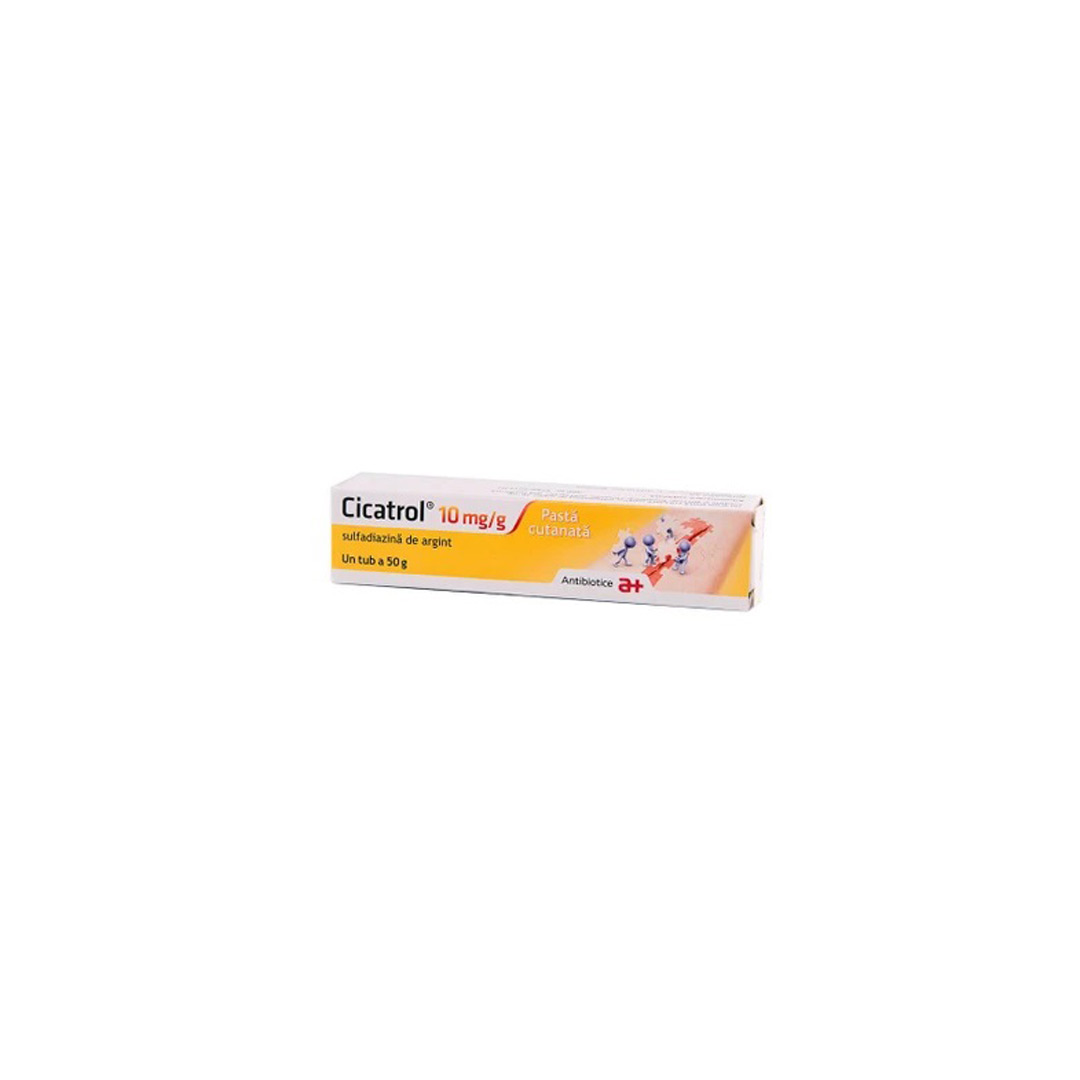 Cicatrol pasta cutanata 10 mg/g, 50 g, Antibiotice