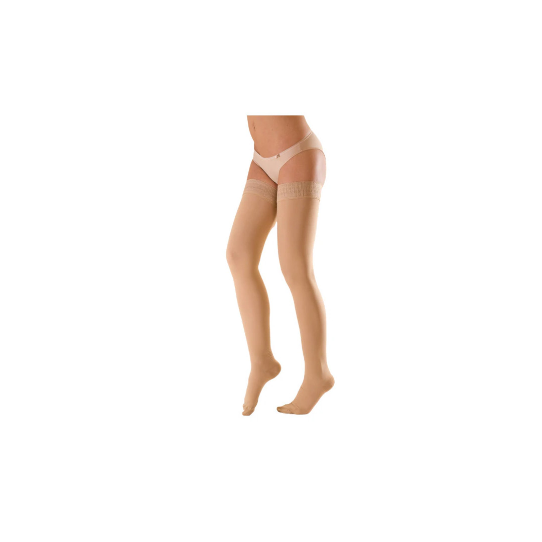 Ciorapi compresivi medicinali Elastofit AG pana la coapsa 15-21mmHg, Bej