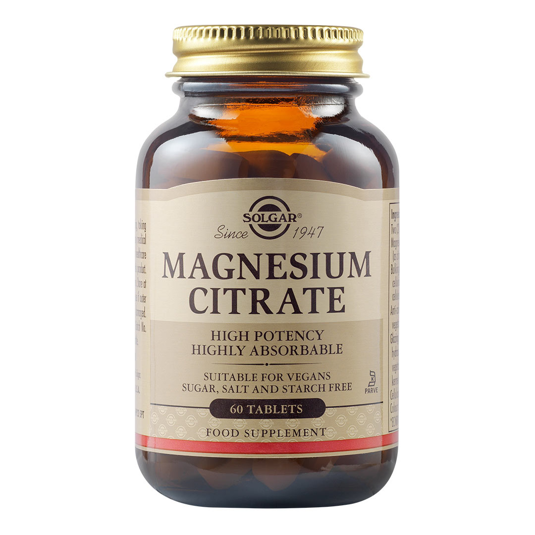 Citrat de magneziu 200 mg, 60 tablete, Solgar