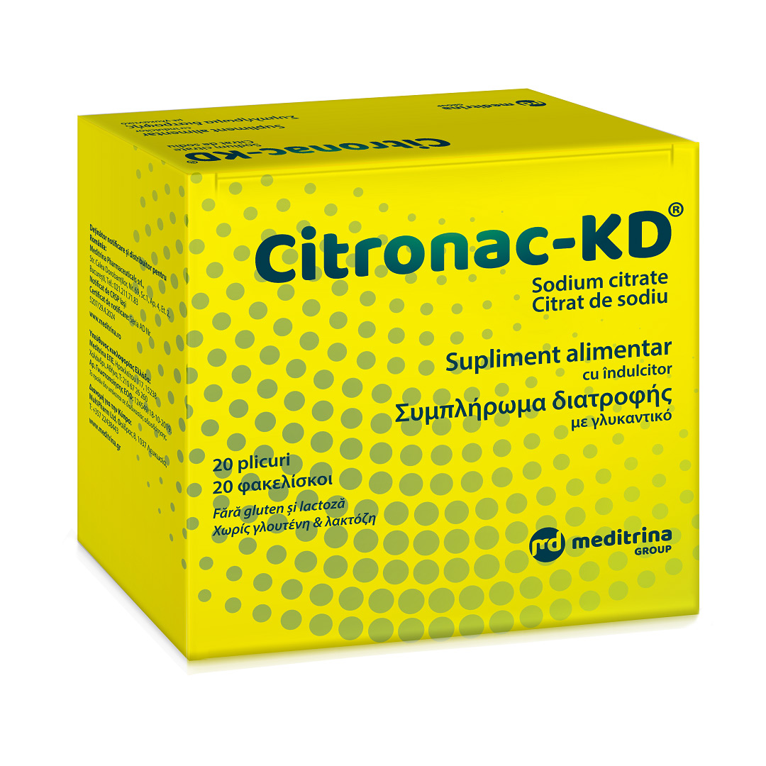 Citronac-KD, 20 plicuri, Meditrina Pharmaceuticals