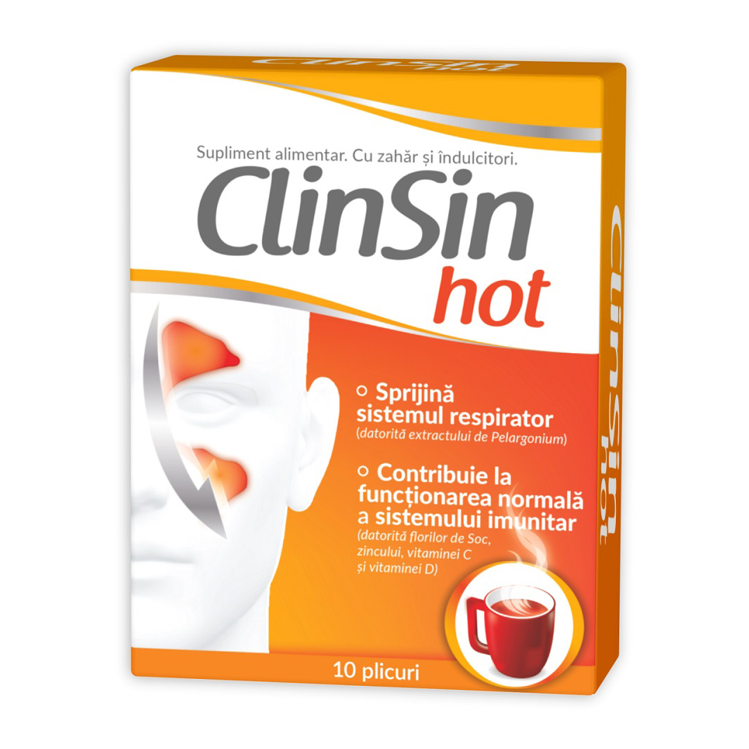 Clinsin HOT, 10 plicuri x 9,5 g, Natur Produkt