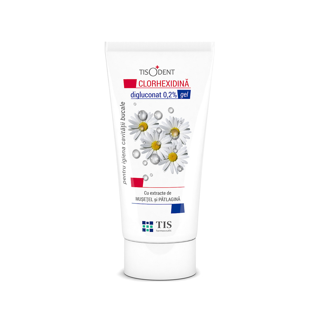 Clorhexidina gel pentru igiena bucala Tisodent, 50 ml, Tis Farmaceutic