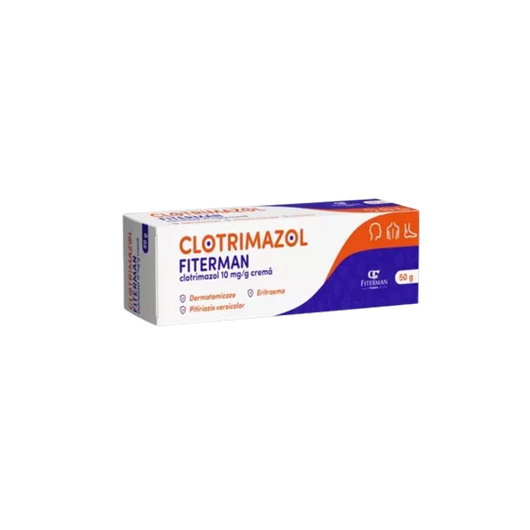 Clotrimazol crema 10 mg/g, 50g, Fiterman