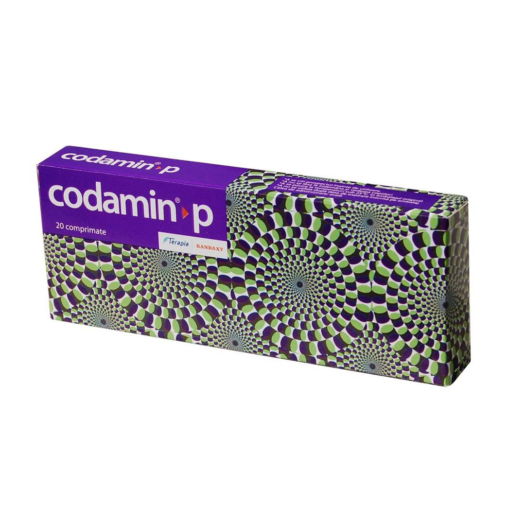 Codamin P, 20 comprimate, Terapia