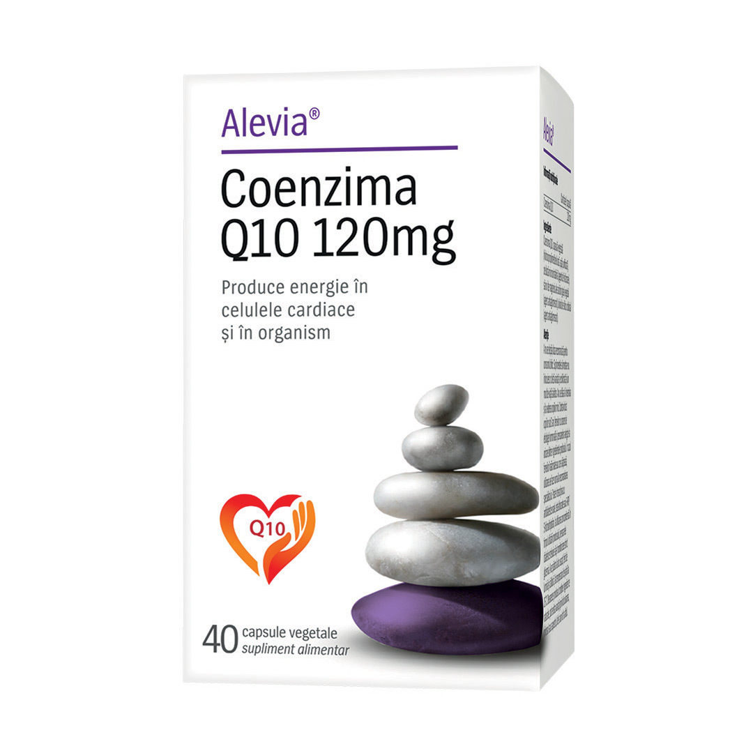 Coenzima Q10, 120 mg, 40 capsule vegetale, Alevia