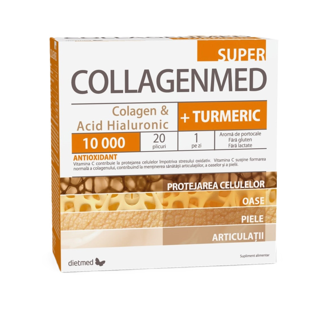 Collagenmed Super + Turmeric, 20 plicuri, Dietmed