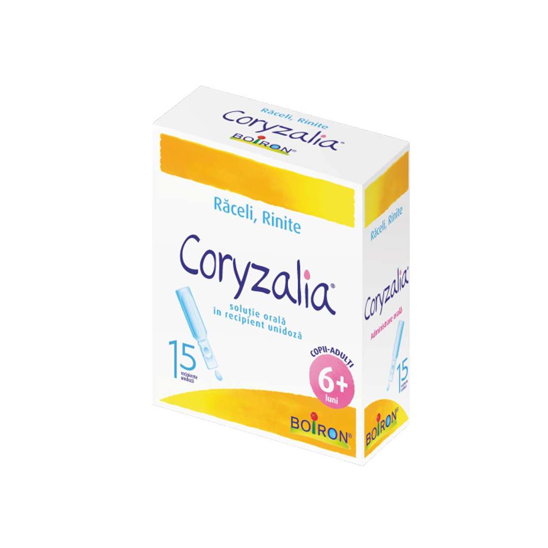 Coryzalia, solutie orala in recipient unidoza, 15 unidoze, Boiron