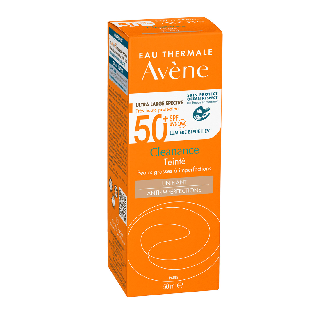 Crema nuantatoare cu SPF50+Triasorb Cleanance, 50 ml, Avene
