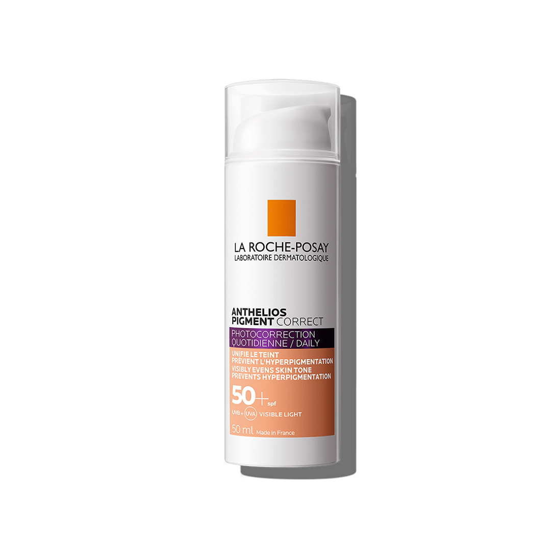 Crema anti-pete pigmentare cu SPF 50+ Anthelios Pigment Correct, 50 ml, La Roche-Posay