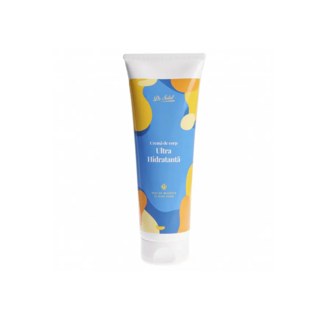Crema de corp ultra hidratanta cu ulei de migdale si aloe vera, 250 ml, Dr. Soleil