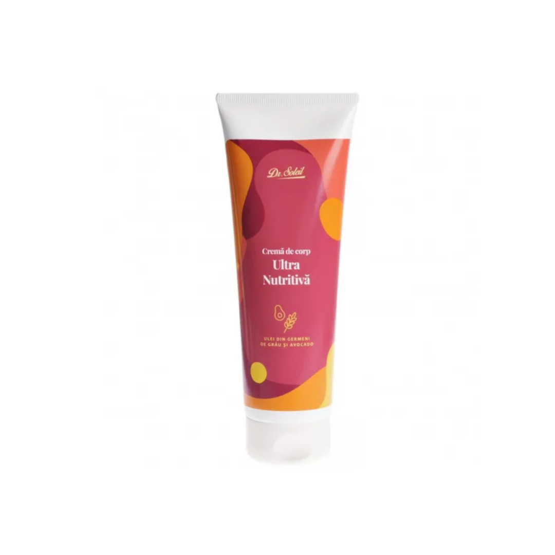 Crema de corp ultra nutritiva cu ulei din germeni de grau si avocado, 250 ml, Dr. Soleil
