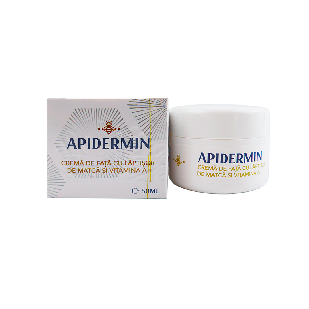 Crema de fata cu laptisor de matca si Vitamina A Apidermin, 50 ml, Complex Apicol
