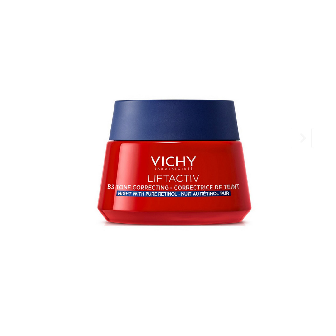 Crema de noapte antirid, antipete pigmentare cu retinol pur si niacinamida Liftactiv B3, 50 ml, Vichy