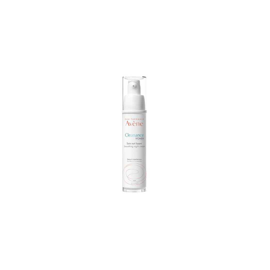 Crema de noapte cu efect de netezire, Cleanance Women, 30 ml, Avene