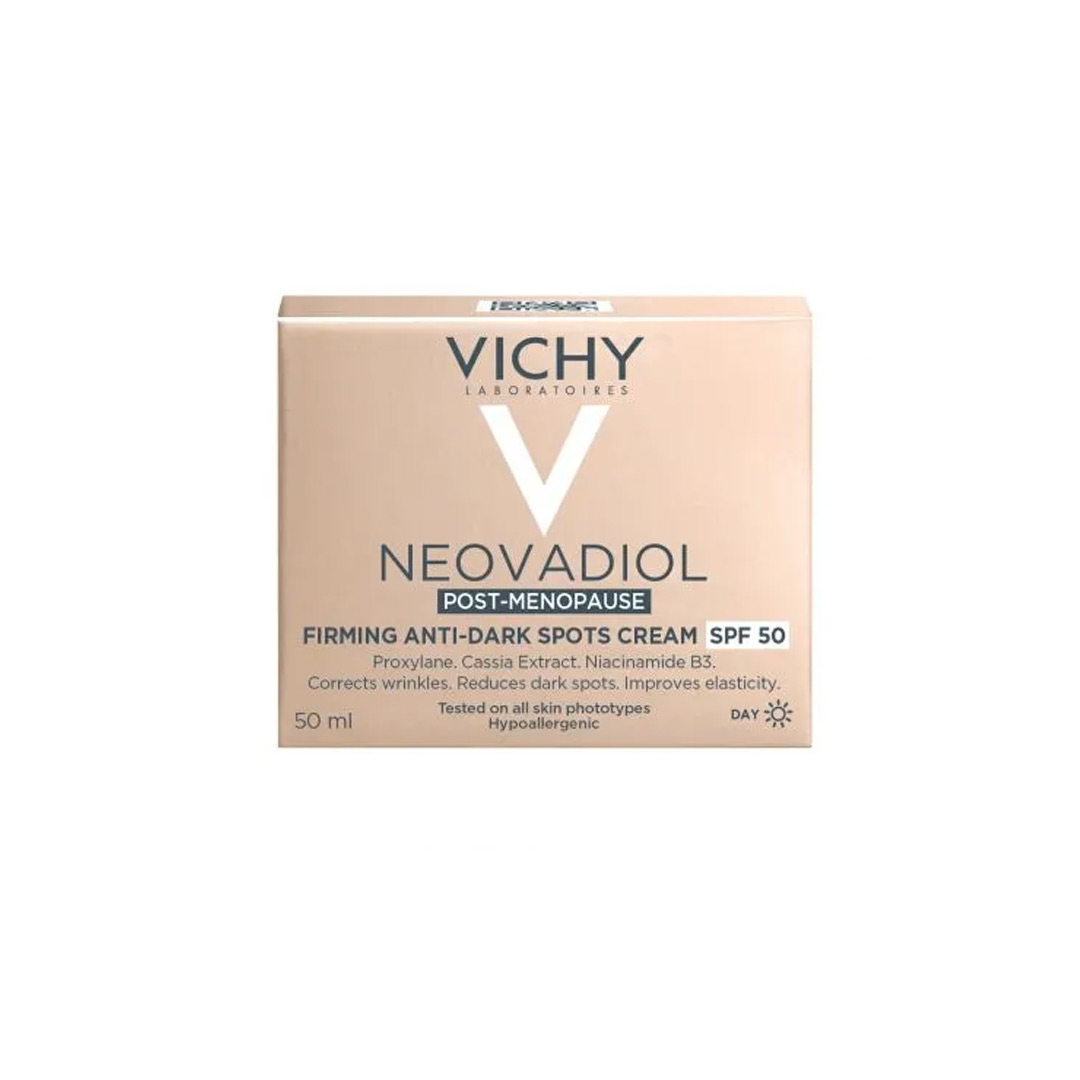 Crema de zi fermitate si anti-pete Neovadiol Post-Menopause SPF50, 50 ml, Vichy