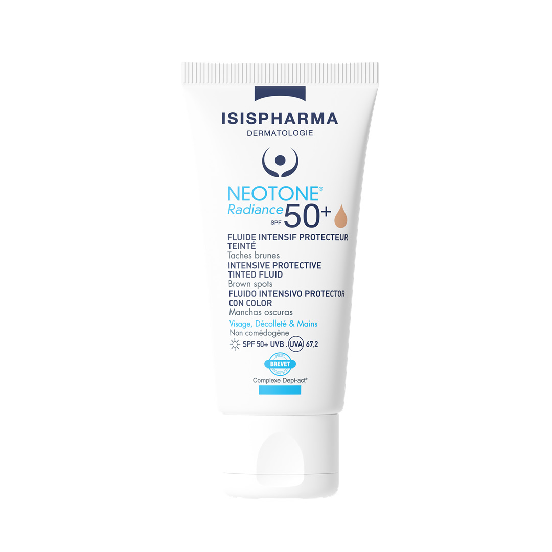 Crema depigmentanta nuantatoare SPF50+ Medium Neotone Radiance, 30 ml, Isispharm