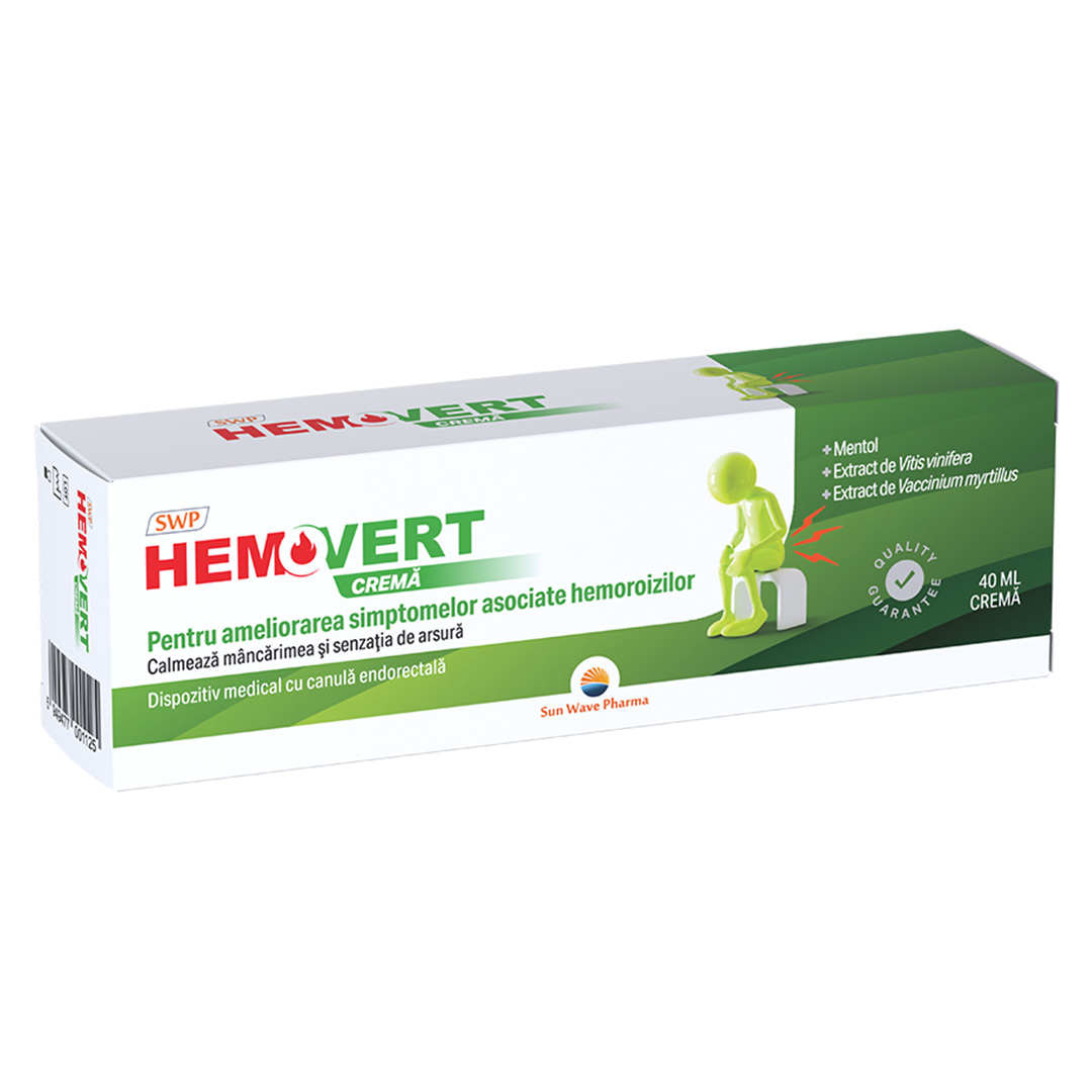 Crema Hemovert, 40 ml, Sun Wave Pharma