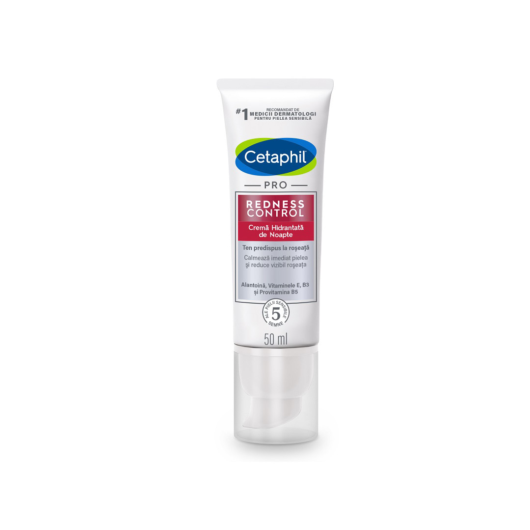 Crema hidratanta de noapte Redness Control PRO, 50 ml, Cetaphil