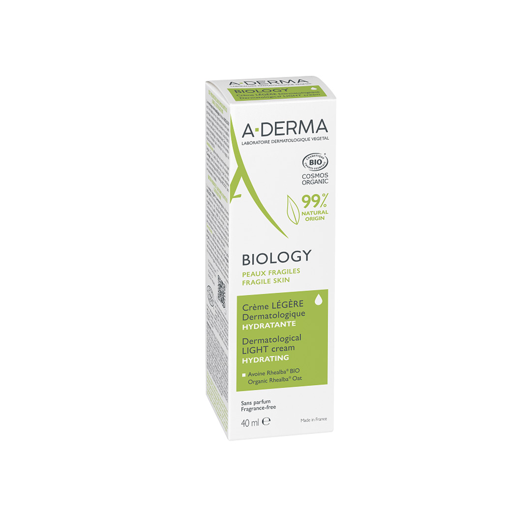 Crema hidratanta Legere Biology, 40 ml, A-Derma