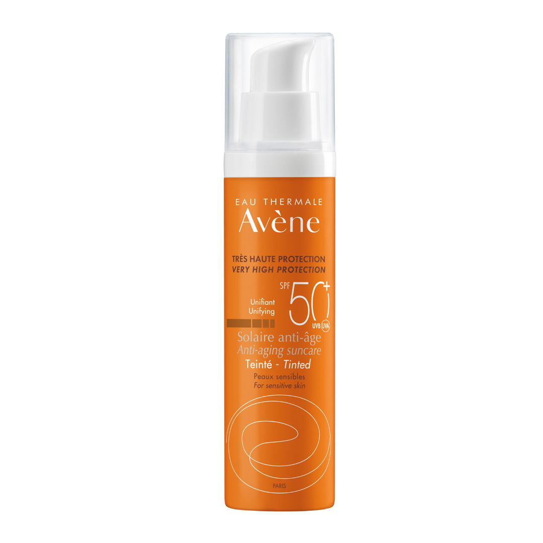 Crema nuantatoare anti-imbatranire pentru protectie solara cu SPF 50+, 50 ml, Avene