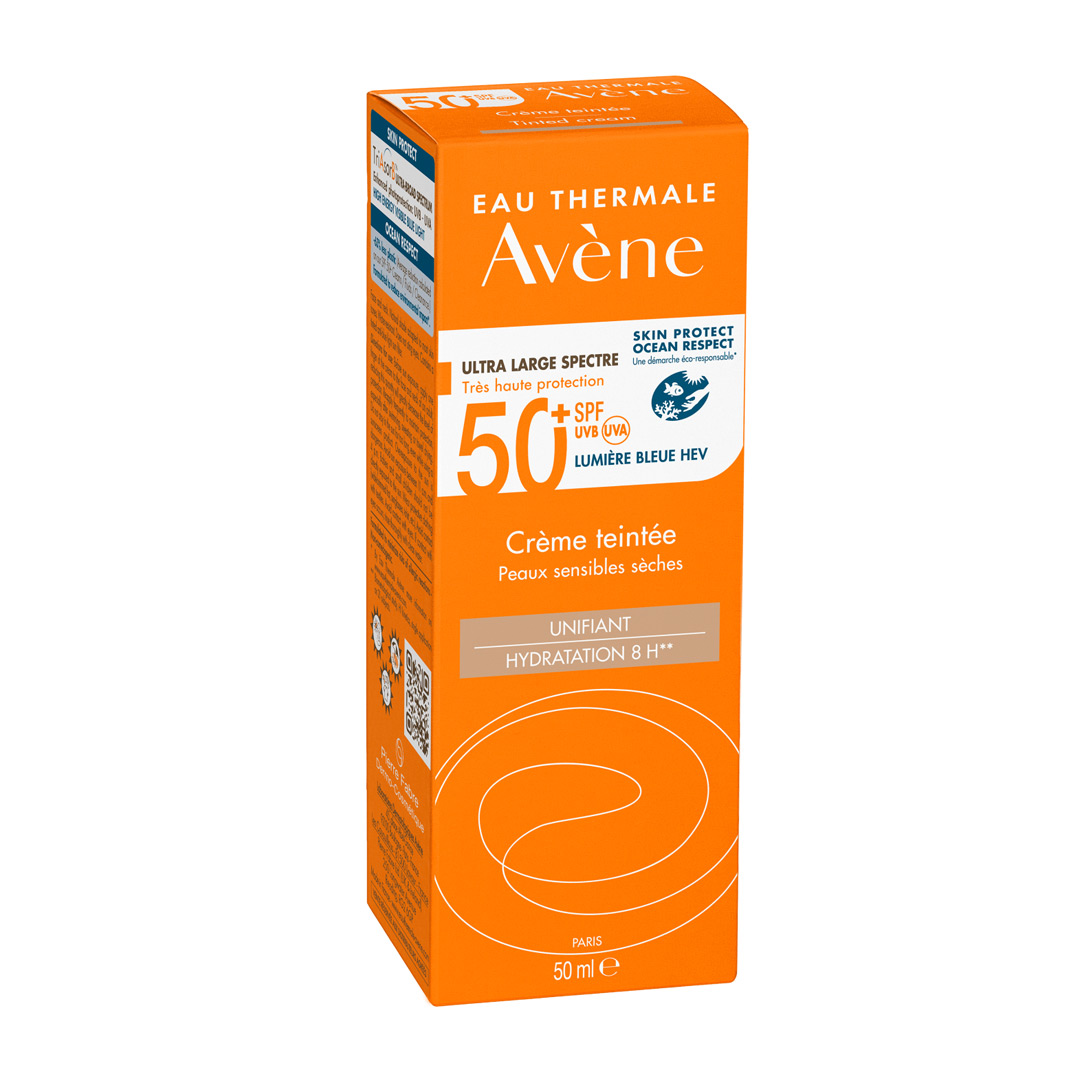Crema nuantatoare pentru protectie solara SPF 50, 50 ml, Avene