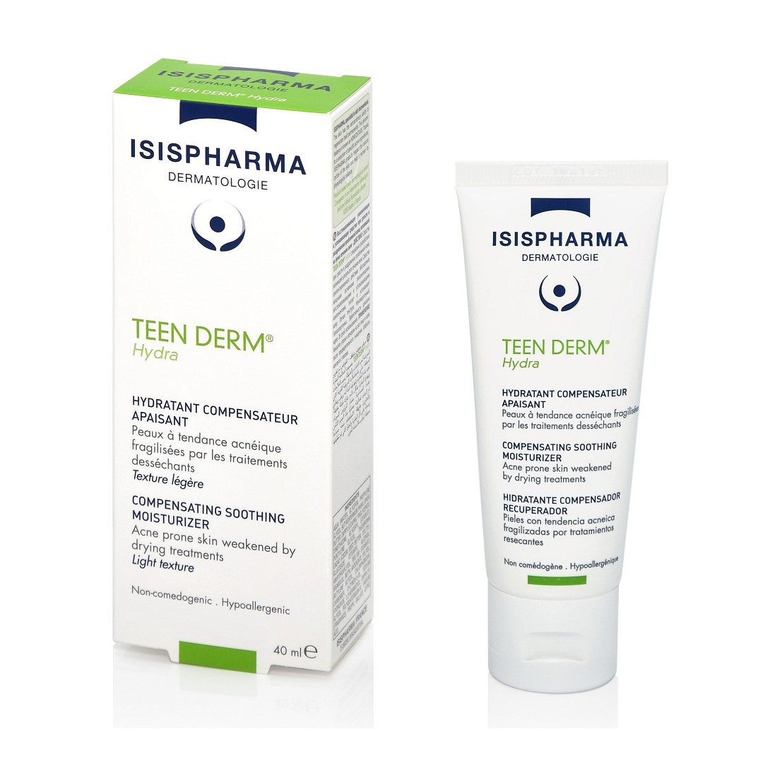 Crema pentru pielea predispusa la acnee Teen Derm Hydra, 40 ml, Isis Pharma