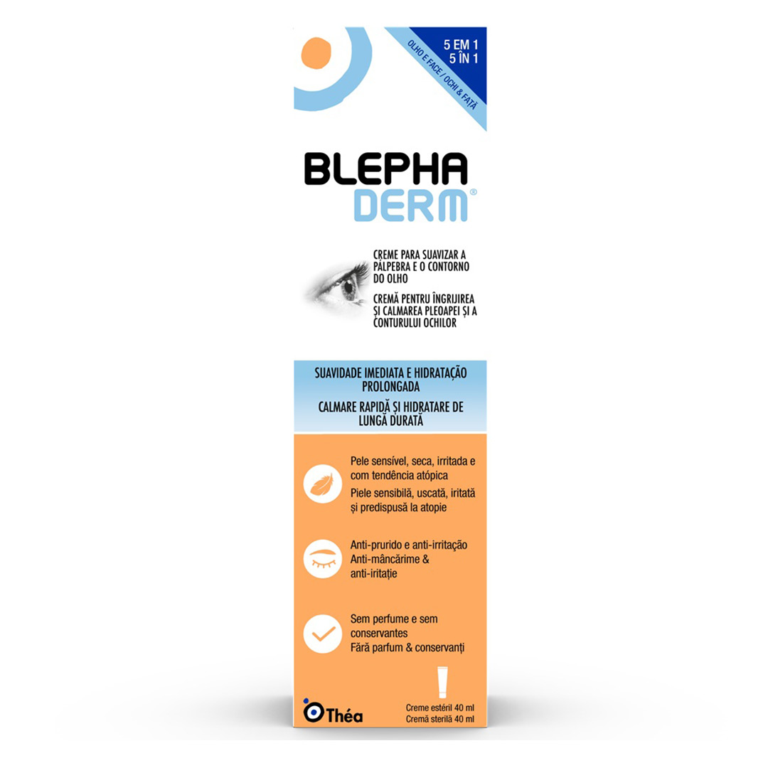Crema pentru pleoape si ochi Blephaderm, 40 ml, Thea