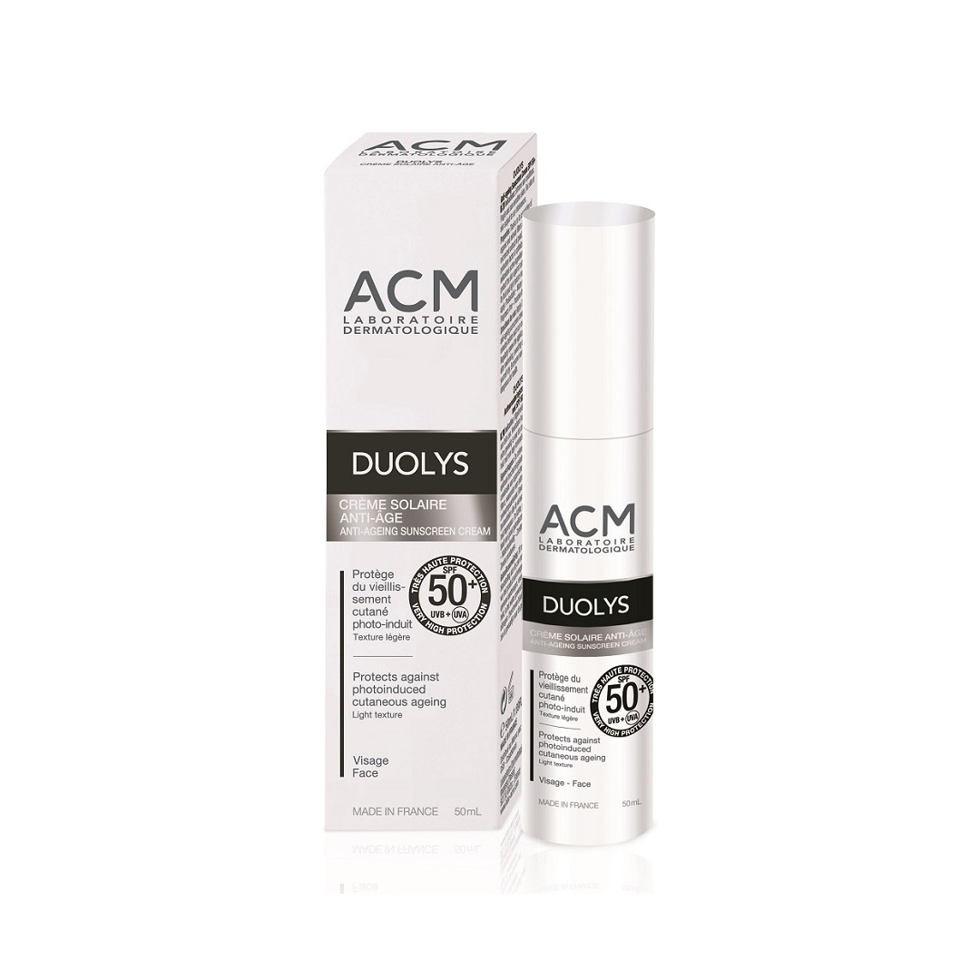 Crema pentru protectie solara anti-imbatranire SPF 50+ Duolys, 50 ml, Acm