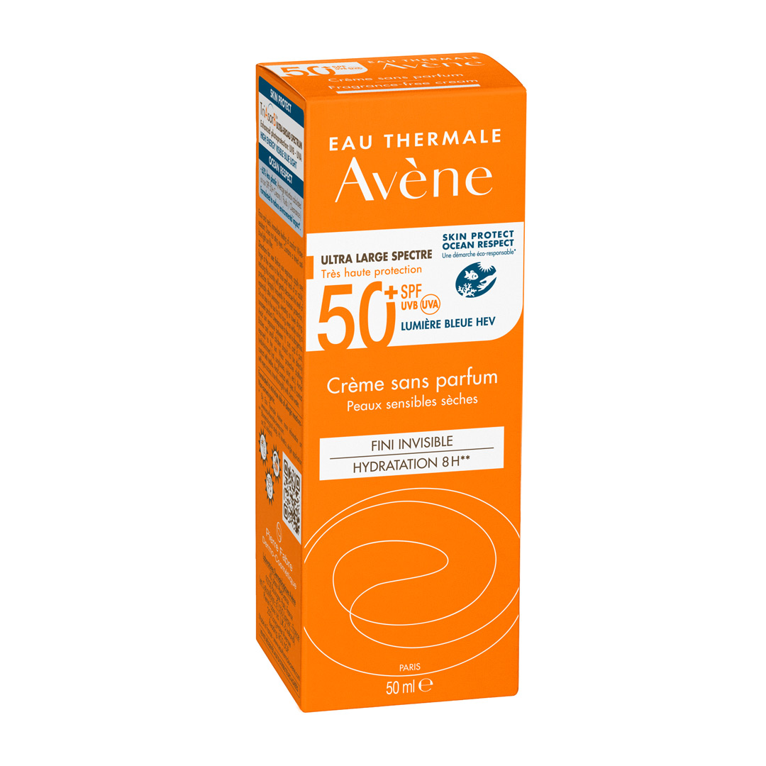 Crema pentru protectie solara fara parfum SPF 50+, 50 ml, Avene