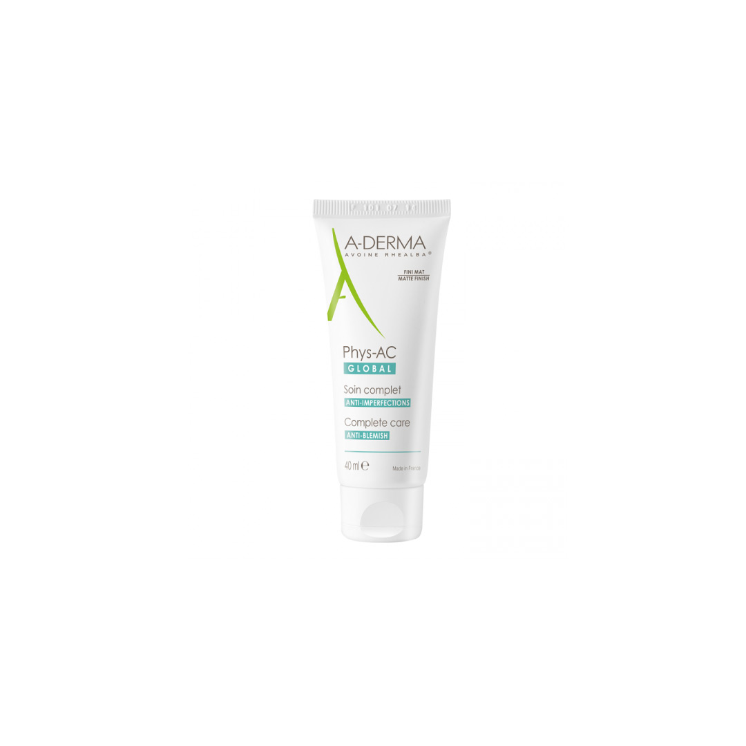 Crema pentru ten cu tendinta acneica Phys-AC Global, 40 ml, A-Derma