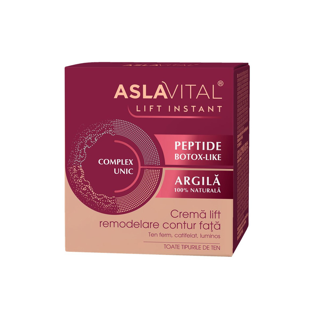Crema remodelare contur fata Lift Instant, 50 ml, Aslavital