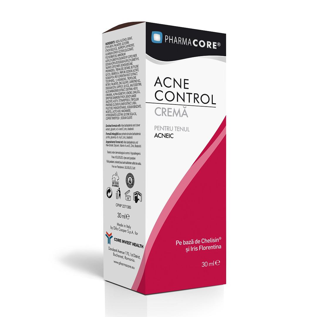 Crema tratament Acne Control, 30 ml, Pharmacore