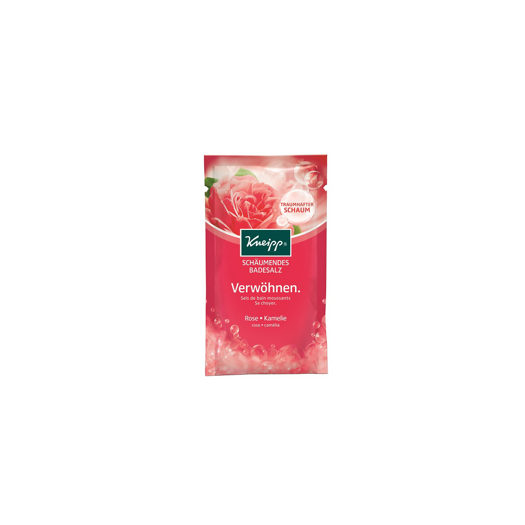 Cristale de baie spumante, Trandafir, 80 g, Kneipp