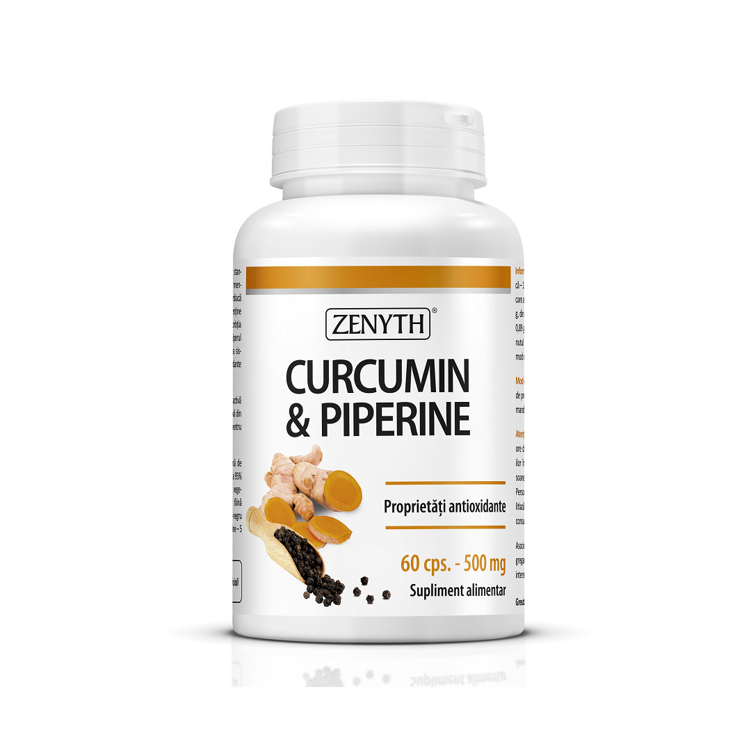 Curcumin & Piperine, 60 capsule, Zenyth