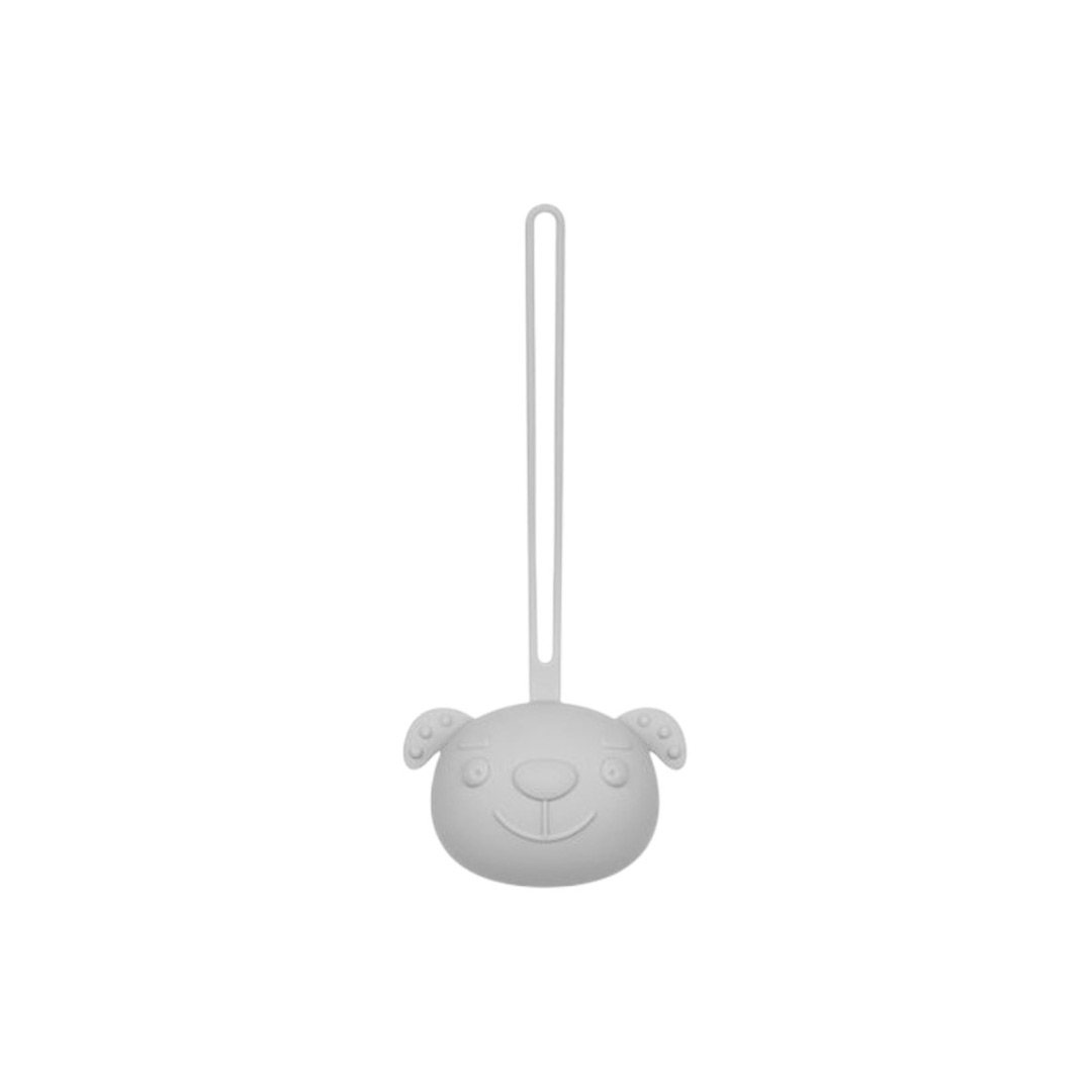 Cutie din silicon pentru depozitarea suzetei, gri, A0678, Akuku
